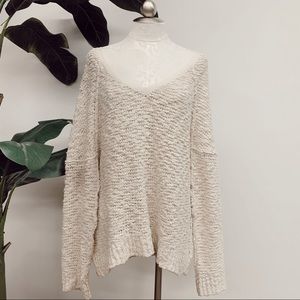 Free People Songbird Popcorn Sweater